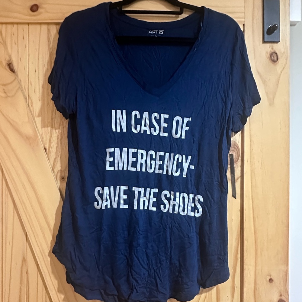Apt. 9 Dark Blue Graphic Tee